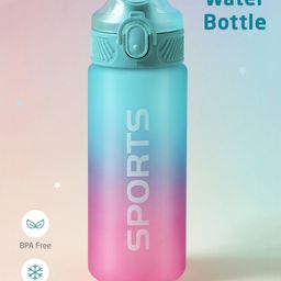 ZOE Leak Proof & Freezer Safe Sports Water Bottle Blue & Pink - 700 ml-16