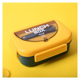 VONCASA Sunny Yellow Lunch Set: 1 Spoon, 1 Fork & 1 Box-25