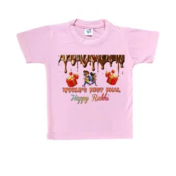 Cute Pals Kids-Unisex Pink Cotton Tshirts-picture-34