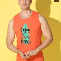 WOOSTRO Pack Of 2 Printed Combed Cotton GymInnerwear VWS26(ENJOY ORANGE)(HARD OLIVE)-image-74