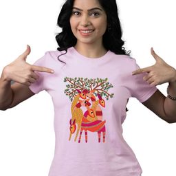 Tedhi Medhi Family Women Graphic Printed Round Neck Cotton T-shirt-image-90