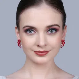PUJVI Artificial Stones Studded Contemporary Drop Earrings-47