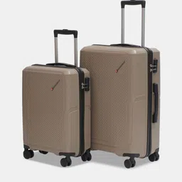 SWISS MILITARY Calvin Set Of 2 Textured Hard-Sided TrolleyBags-34