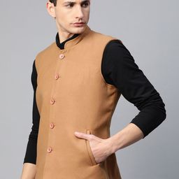 Pierre Carlo Men Solid Nehru Jacket image 4