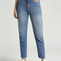 Pepe Jeans Blue Cotton High Rise Jeans-picture-27