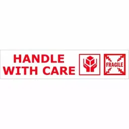 KP Handle With Care Fragile Printed Tape 48 mm x 100 m for Secure Packaging, syma89 (Pack of 2) image 4