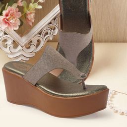 Denill Women Western - Embellished Ethnic Platform Sandals-58
