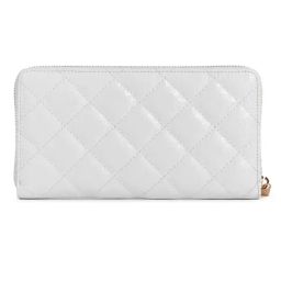 Guess White Textured Laurel Cheque Organizer Wallet image 2