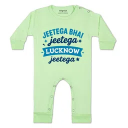 arvesa Jeetega Bhai Jeetega Lucknow Jeetega Printed Baby Rompers-picture-32