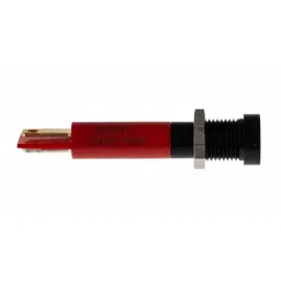 RS PRO Red Panel Mount Indicator 24V DC, Mounting Hole Size 8 mm, Termination Type Solder Tab, Model No 207876 image 3