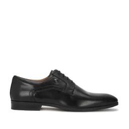 Louis Philippe Men's Black Derby Shoes-image-54