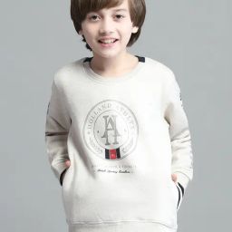 Monte Carlo Boys Printed Beige Round Neck Full Sleeve Sweatshirt-image-66