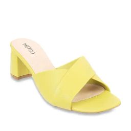 Metro Women's Yellow Casual Sandals-image-84