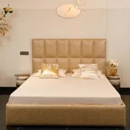 Home4U 'Trivana' Beige 100% Cotton Double Bedsheet with 2 Pillow Covers-image-68