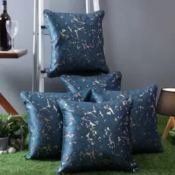 Romee Navy Polyester Cushion Cover - Set of 5-17