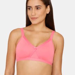 Zivame Pink Non Wired Non Padded Full Coverage Bra-image-21
