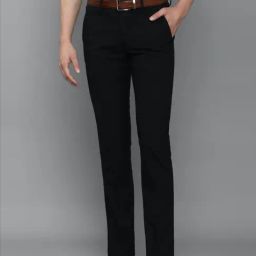 Louis Philippe Black Slim Fit Trousers-image-52