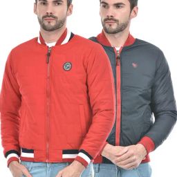 Lawman Multicolored Cotton Regular Fit Reversible Jackets-36