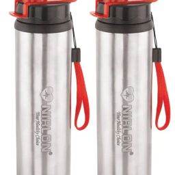 Nirlon Silver Stainless Steel Others FB_Tranzy Sipper 900ml 2PCS-22