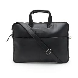 Thomas Scott Black Medium Laptop Bag-image-90
