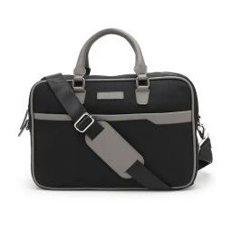 Thomas Scott Black Medium Laptop Bag-image-64