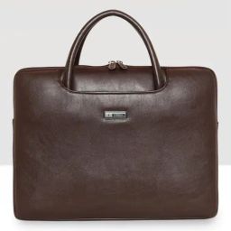 Esbeda Brown PU Medium Laptop Messenger Bag-image-41