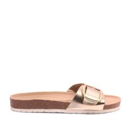 Forever Glam by Pantaloons Women's Gold Slides-picture-16
