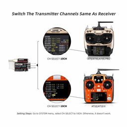 Radiolink R6DSM RC Receiver R6DSM 2.4Ghz 10 Channels Micro RC Receiver SBUS/PPM for Mini FPV Racing Drone, Quadcopters Aircraft, AT9S AT9S Pro/AT10/AT10II Transmitter - RS6083Radiolink R6DSM RC Receiver R6DSM 2.4Ghz 10 Channels Micro RC Receiver SBUS/PPM for Mini FPV Racing Drone, Quadcopters Aircraft, AT9S AT9S Pro/AT10/AT10II Transmitter - RS6083 image 5