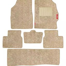 Elegant Miami Polypropylene Beige Carpet Car Mat Compatible With Tata Safari 2021 7 Seater Manual-image-59