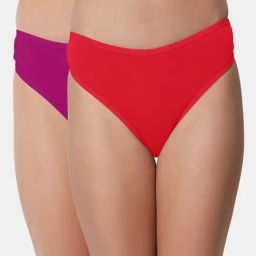 Bleeding Heart Red & Purple Thongs - Pack Of 2-15