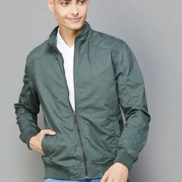Fame Forever By Lifestyle Sage Cotton Regular Fit Jacket-image-41