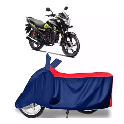 Auto Pearl Polyester Two Wheeler Cover for Honda SP 125 (Red Blue)-picture-22