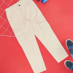 YU by Pantaloons Boys Beige Cotton Regular Fit Trousers-image-80