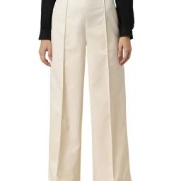 Van Heusen Beige Solid Formal Trousers-image-46
