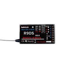 Radiolink R9DS RC Receiver 10 Channels 2.4GHz RC Receiver SBUS/PWM Long Range Control for Airplane/Car/Multirotors, Compatible with Transmitter AT9/AT9S/AT9S Pro AT10II/AT10 - RS6085Radiolink R9DS RC Receiver 10 Channels 2.4GHz RC Receiver SBUS/PWM Long Range Control for Airplane/Car/Multirotors, Compatible with Transmitter AT9/AT9S/AT9S Pro AT10II/AT10 - RS6085-8