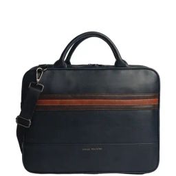 Gauge Machine Navy PU Medium Laptop Messenger Bag-image-34