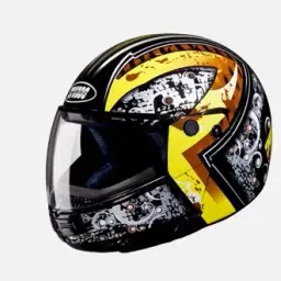 Studds N5 Black Large (580 mm) Flip Up-Full Face Helmet, Ninja D7 Decor-image-10