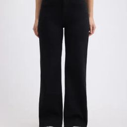 Pepe Jeans Black Wide Leg Fit High Rise Jeans-image-93