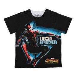 Marvel by Wear Your Mind Boys Black Printed Round Neck T-shirt-picture-29