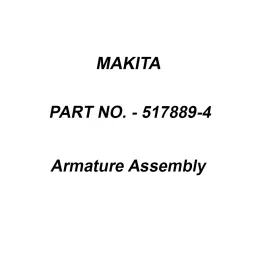 Makita 240 V Armature Assembly for GS5000, Part No 517889-4-10