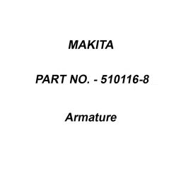 Makita 115 V Armature for GD0601/B, Part No 510116-8-image-75