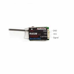 Radiolink R8SM RC Receiver Radiolink R8SM 2.4G 8 Channels Mini Receiver SBUS/PPM Long Range Control for FPV Micro Drone, Quadcopter, Compatible with RC Transmitter T8FB/T8S - RS6088Radiolink R8SM RC Receiver Radiolink R8SM 2.4G 8 Channels Mini Receiver SBUS/PPM Long Range Control for FPV Micro Drone, Quadcopter, Compatible with RC Transmitter T8FB/T8S - RS6088 image 2