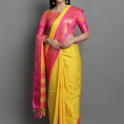 DIVASTRI Woven Design Zari Dharmavaram Saree-picture-20