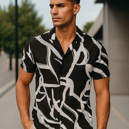 SWADESI STUFF Abstract Printed Comfort Regular Fit Shirt-image-97
