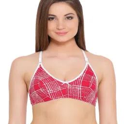 Clovia Red Non-Wired Non-Padded Full Coverage Bra-10