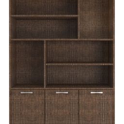 Adona Montana Large Bookshelf Cum Display Cabinet - Tawny Cambric Brown-image-12