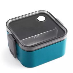 Yamama Double Compartment Lunch Box - Blue-26