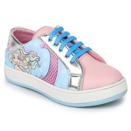 Toothless Barbie Featuring Colour Blocked Lace Up Shoes - Blue & Pink-image-32
