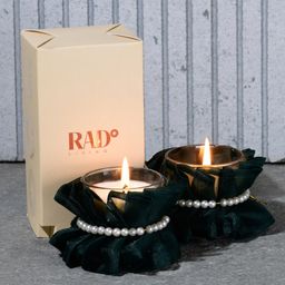 Rad Living Holy Basil Scented Votive Candles Set of 2 - Green-image-4