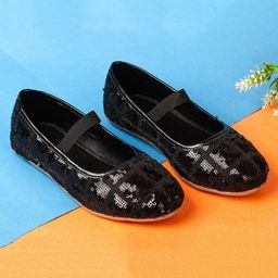 boyz n galz Sequin Embellished Ballerinas - Black-image-74